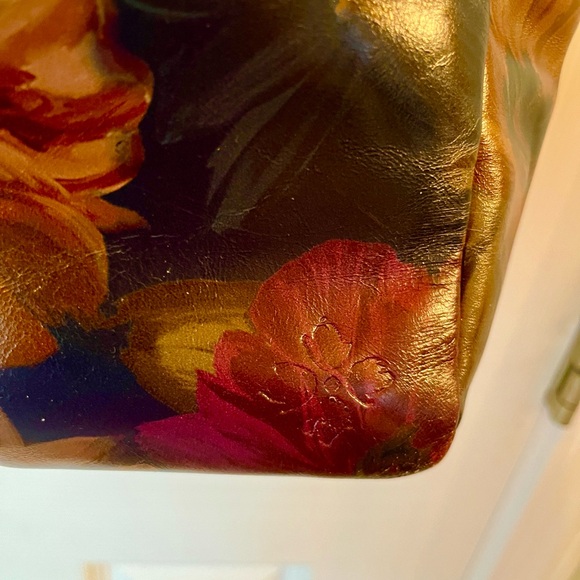 NWT~*RARE* NASH “Peruvian Painting” Solaro Satchel/Italian LEATHER/Floral Design - Picture 14 of 16